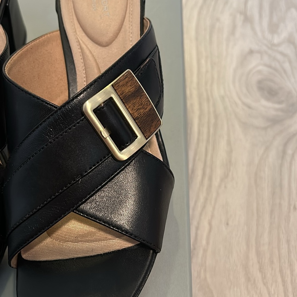 Rockport TM Alaina B Slide. Black Size 9 - Picture 6 of 9